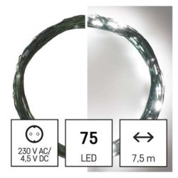 Emos Kari Fényf.nano 7,5m 75led D3AC04
IP44 Hideg