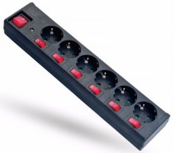 Túlfesz.véd. elosztó 6-os  STI1045
MT 3x1,5 1,5 méter 6+1 kapcsoló