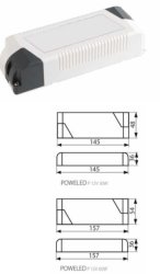 POWELED LED Tápegys P12V 30W Kan26810
12V DC 0-30w 220-240V