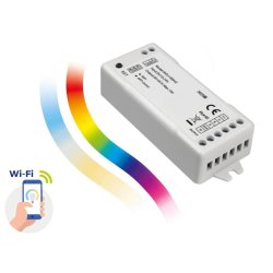 RGBW+CCT+DIMM SMART vezérlő WOJ05642
12/24V DC 120W/240W Wifi