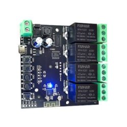 MSR12-4 WIFI vezérlésü relé 4 független
váltó érintkezővel. 10A
