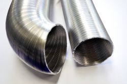Aluvent 100mm 3m Semiflex(félmerev) cső