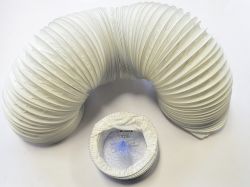 Műanyag flexbilis cső E100-1 fehér 361WH