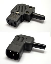 Monitor csatl.dugó.szerelhető 90fokPC118
10A/250V IEC C14 C13 balos