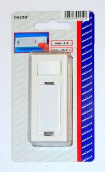 Csengőnyomó fehér 4250 Düwi
max. 24V, max. 2A  IP20