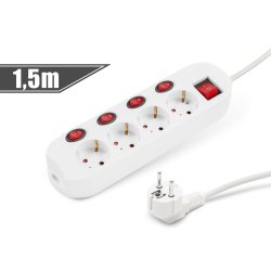 Kapcsolós elósztó 4-es 4+1 kapcs.20247B
1,5M